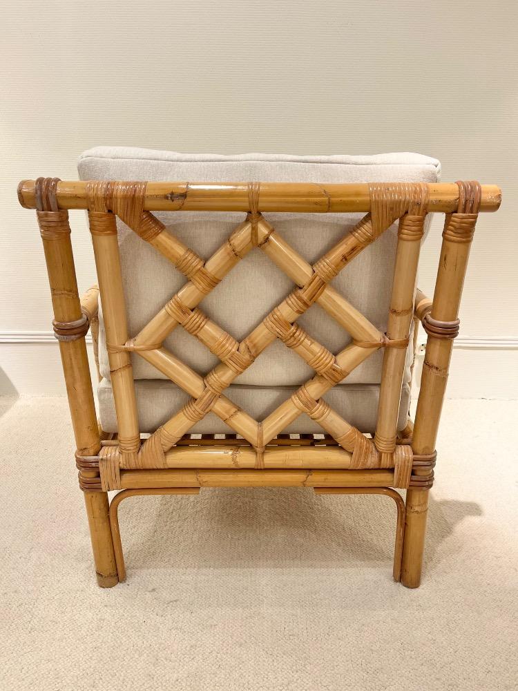 Bambou  lounge armchair. France circa 1960.
