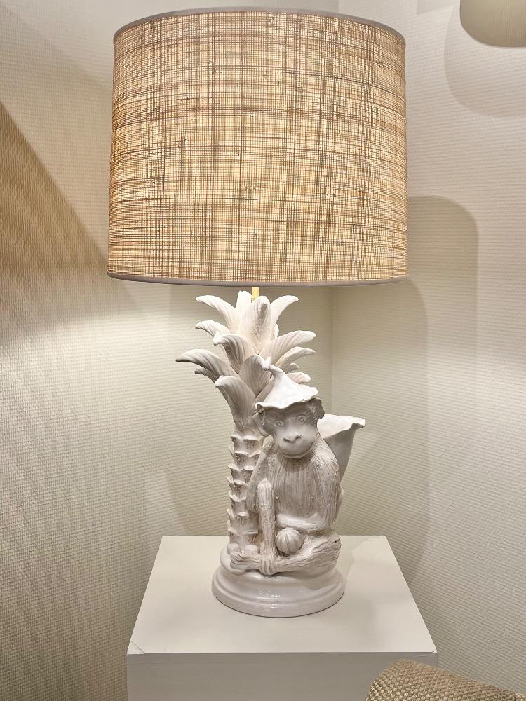Ceramic table lamp by Jean Roger. Original edition circa 1970.