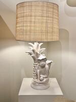 Ceramic table lamp by Jean Roger. Original edition circa 1970.