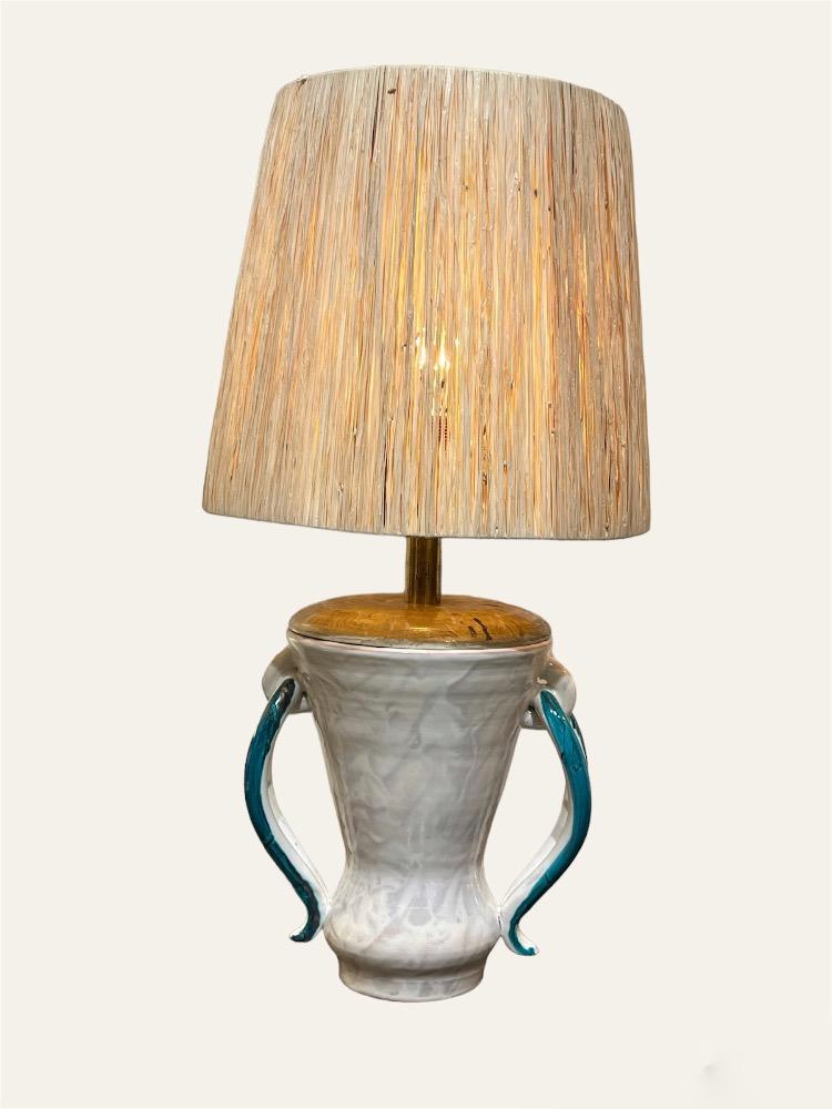 Ceramic table lamp. Jean Austruy. France circa 1940-50.