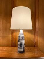 Ceramic table lamp. Jean Austruy. France circa 1950.