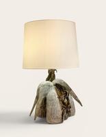 Ceramic table lamp. Magalie Wagner. Travail Contemporain. Unique Piece.