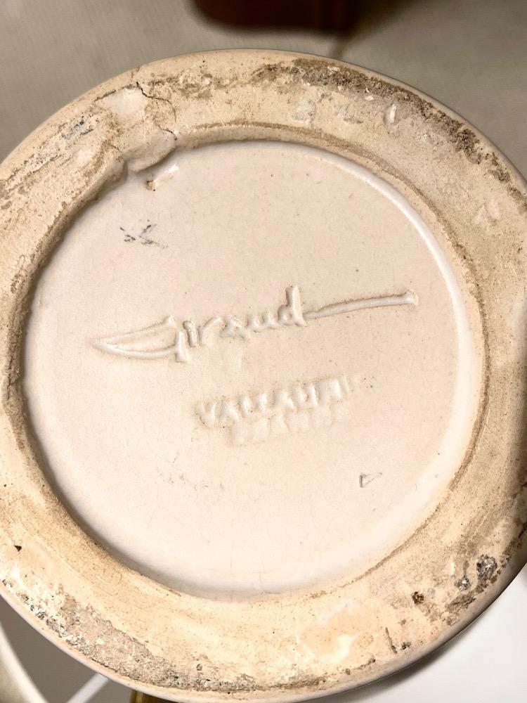 Ceramic table lamp. Marcel Giraud, Vallauris, France circa 1940.