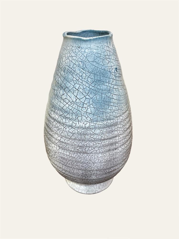 Ceramic vase. Accolay. France circa 1950-60.