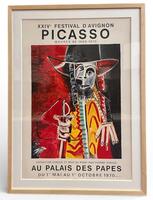 Framed lithographic poster. Picasso exhibition conceived and developed by Yvonne Zervos, Paris 1970.
