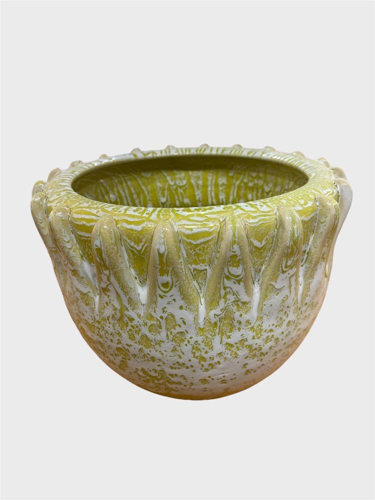 Large ceramic cache pot. Accolay circa 1950-60.
