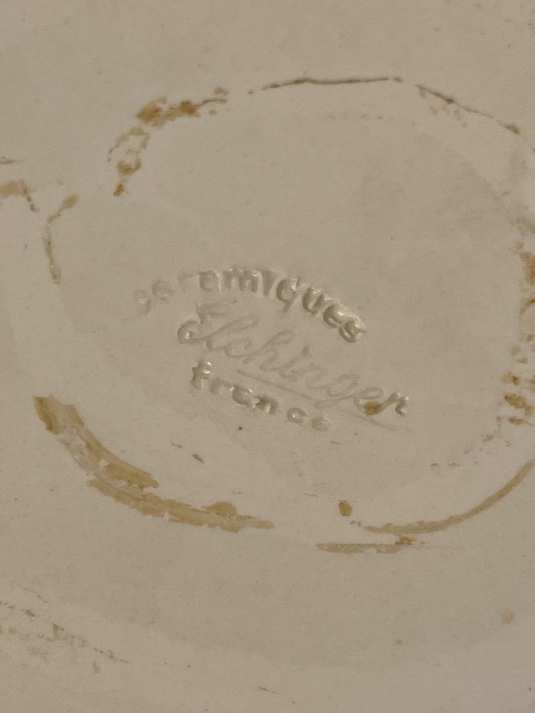 Large ceramic planter. Elchinger, France circa 1950.