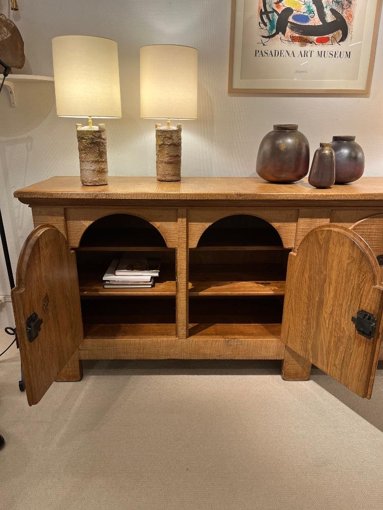 Large oak sideboard. France circa 1960