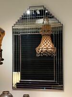 Mirror, wood frame. Circa 1970-80.