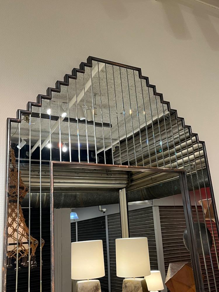 Mirror, wood frame. Circa 1970-80.