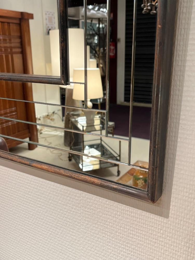 Mirror, wood frame. Circa 1970-80.