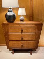 Modernist oak chest of drawers. Art Deco period. France circa 1930.