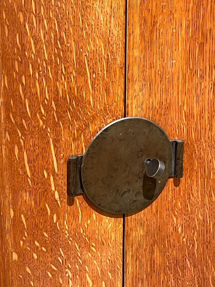 Oak cabinet, Charles Dudouyt. France circa 1940.