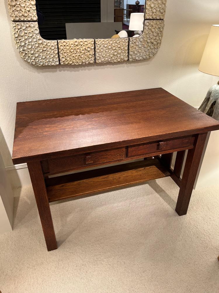 Oak desk. Circa 1930-40.