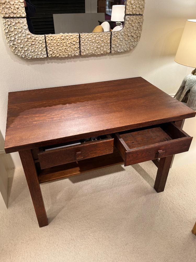 Oak desk. Circa 1930-40.