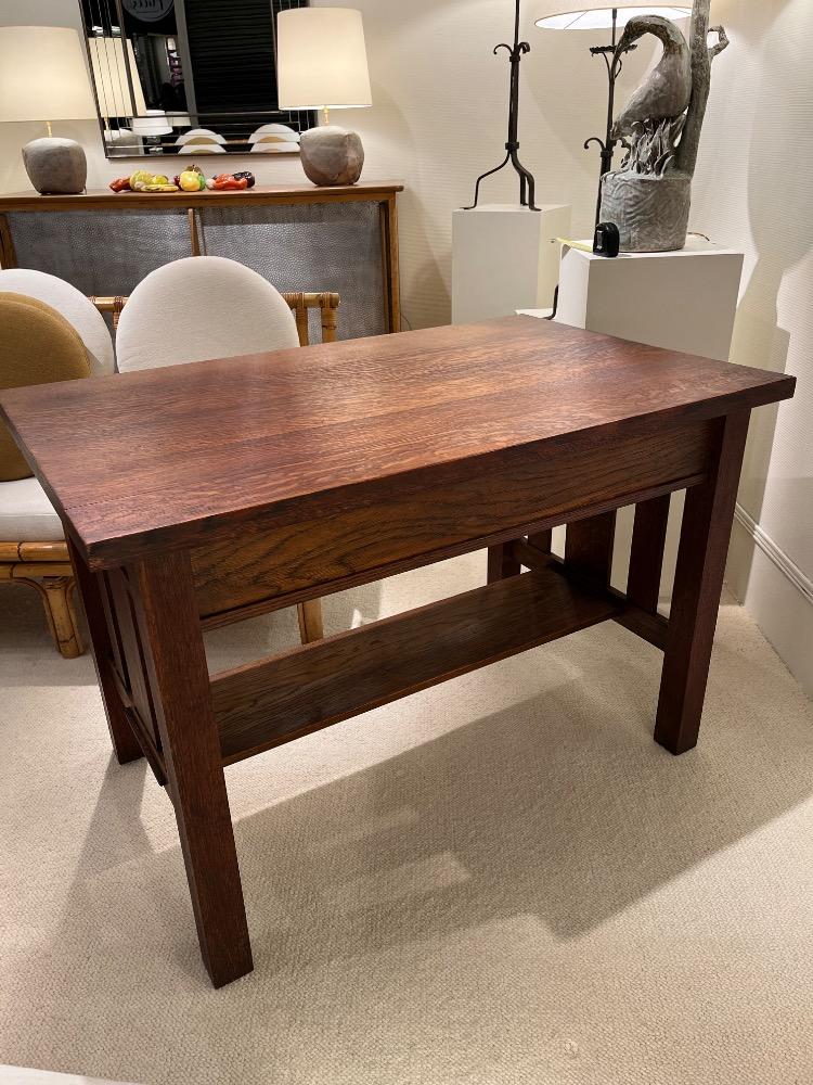 Oak desk. Circa 1930-40.