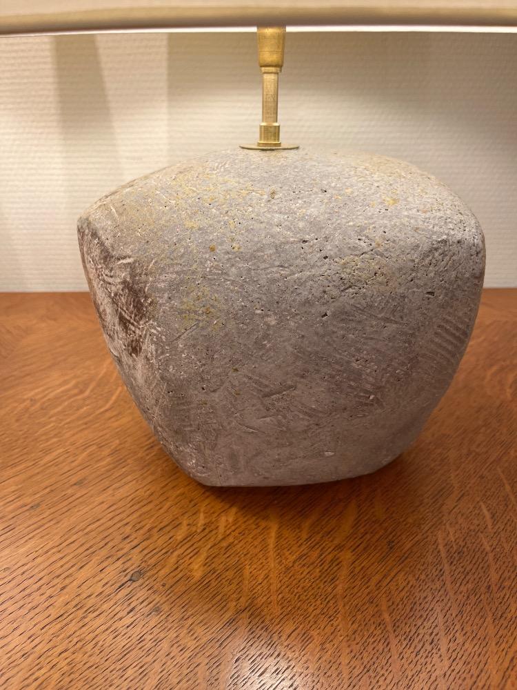 Pair of ceramic table lamps. David Whitehead, La Borne. Contemporary. Unique piece.