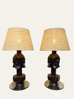 Pair of table lamps. Maison Delisle. France circa 1990.
